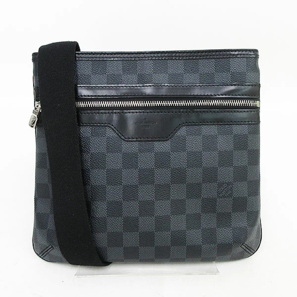 LOUIS VUITTON Damier Graphite Black Thomas Shoulder Bag Black